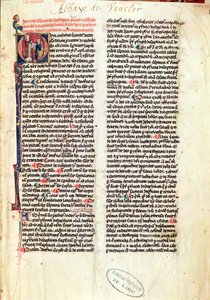 Ms de Vauclair 160 Fol.1 Sida från Somme de Theologie av St. Thomas Aquinas (1225-74) av French School