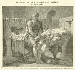Louvren, Marcus Sextus eller de förbjudnas återkomst (gravyr) av French School