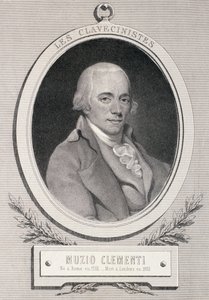 Muzio Clementi (1752-1832) graverad av Alfred Lemoine av French School