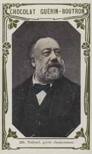 Nadaud, poet chansonnier (färgad bild) av French School