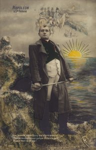 Napoleon Bonaparte (färglitografi) av French School