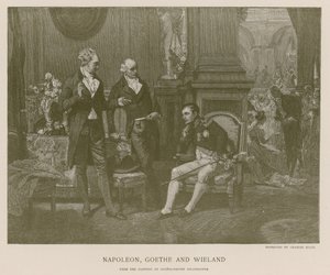 Napoleon, Goethe och Wieland av French School