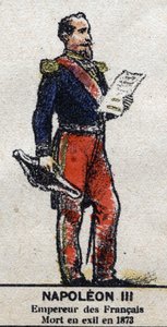 Napoleon III (1808-1873), fransmännens kejsare. I "" Galeriede Kings and Queens of France och berömda karaktärer från 1643 till 1895"" Epinal bild. av French School