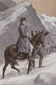 Napoleon korsar Alperna av French School