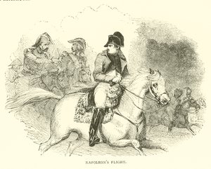 Napoleons flyg (gravyr) av French School
