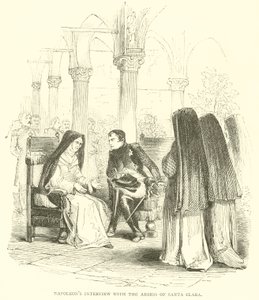 Napoleons intervju med abbedissan av Santa Clara (gravyr) av French School