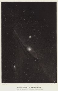Andromeda Nebula (litho) av French School
