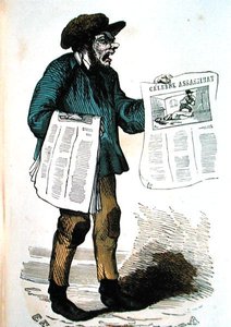 Tidningsförsäljare av French School