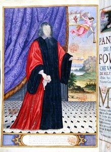 Nicolas Fouquet (1615-80) miniatyrillustration från 