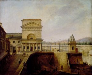Normandiebarriären, nära Ienabron, före 1860 av French School