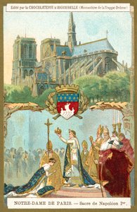 Notre Dame de Paris, och kröningen av Napoleon I till Frankrikes kejsare av French School