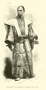 Stadsdräkt Mikado Officer (gravyr) av French School