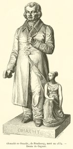 Ohmacht eller Omacht, från Strasbourg, dog 1834 (gravyr) av French School