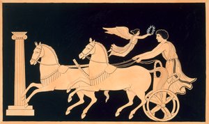 Olympisk vagnförare krönt med en lagerkrans, publicerad 1808-10 av French School