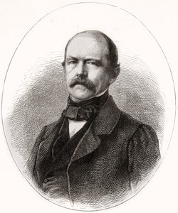 Otto Eduard Leopold, Prins av Bismarck, hertig av Lauenburg, från LUnivers Illustré, 1866 av French School