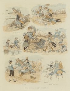Våra unga människors semester (chromolitho) av French School