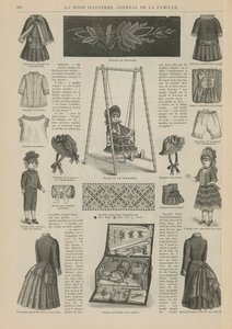 Sida från La Mode Illustree av French School