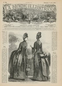 Sida från La Mode Illustree av French School