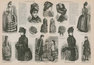 Sida från La Mode Illustree av French School