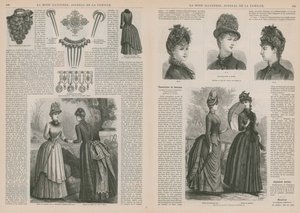 Sida från La Mode Illustree av French School