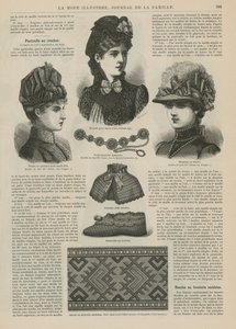 Sida från La Mode Illustree av French School