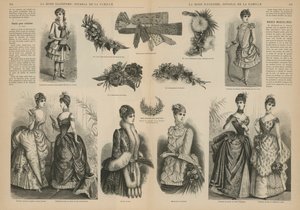 Sida från La Mode Illustree av French School