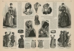 Sida från La Mode Illustree av French School