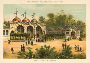 Hygienpalatset, världsutställningen 1889, Paris av French School