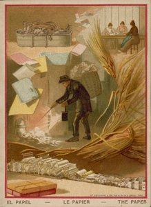 Papper (kromolitho) av French School