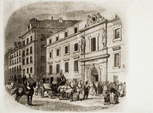 Paris Conservatorium på 1830-talet (gravyr) av French School