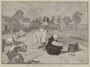 Paris, Les folles a la Salpetriere (gravyr) av French School