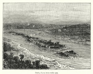 Paris, för tre tusen år sedan (gravyr) av French School