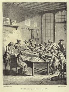 Paris postkontor under Ludvig XVI av French School
