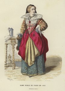 Parisisk adelsdam, 1633 av French School