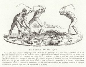 Patriotisk delirium, franska revolutionen, augusti 1789 av French School