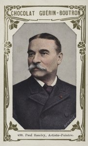 Paul Baudry, målare (färgad bild) av French School