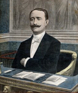 Paul Deschanel (1855-1922), ny ordförande för deputeradekammaren - Förstasidan av tidningen "Le Petit Journal" 26 juni av French School