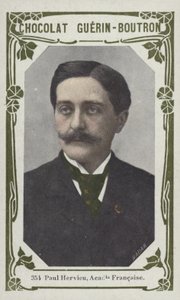 Paul Hervieu, Franska akademin (färgad bild) av French School