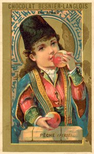 Persikor från Persien (chromolitho) av French School