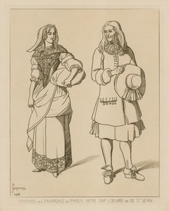 Bönder i närheten av Paris, 1676