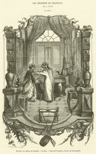 Målningar av Château de Chantilly, Le Bain (gravyr) av French School