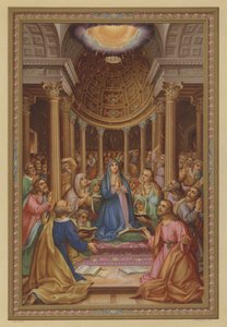 Pingst (chromolitho) av French School