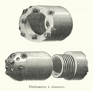 Diamantstans (gravyr) av French School