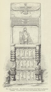 Persepolis, Basrelief på dörrkarmen till Hall of a Hundred Columns av French School