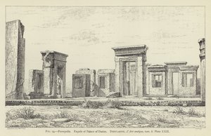 Persepolis, Fasad av Darius-palatset av French School