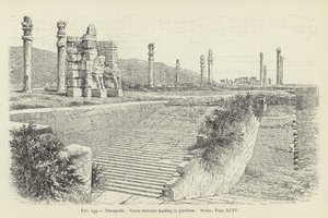 Persepolis, Stor trappa som leder till plattform av French School