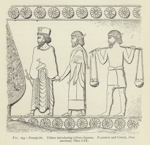Persepolis, Ushers introducerar hyllningsbärare av French School