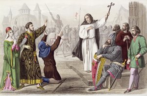 Eremiten Peter (1050-1115) predikade under det första korståget 1095 av French School