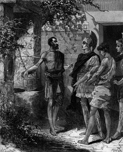 Phocion (Phokion) (402 f.Kr. - 318 f.Kr.) är en atensk strategi och talare som tar emot Alexander den stores sändebud efter Arbelles seger. av French School