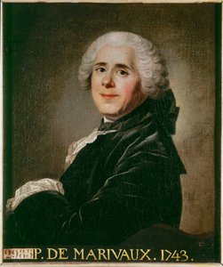 Pierre Carlet de Marivaux, fransk dramatiker och romanförfattare ... av French School